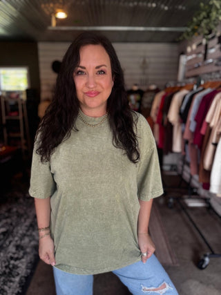Mineral Wash Tees & Sweatshirts - Tucked & Threaded