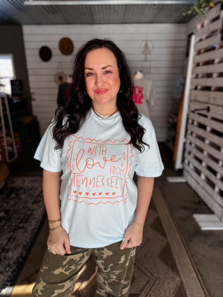 With Love from Tennessee Ivory or Chambray Unisex Tee