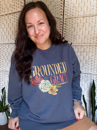Grounded in Grace Unisex Sweatshirt-Sweatshirt-Tucked &amp; Threaded