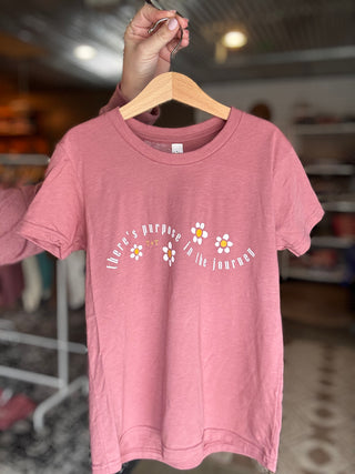 Purpose in the Journey Mauve Child Tee