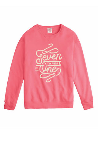 Seven Three One Coral Sweatshirt