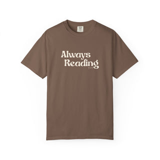 Always Reading Book-Lover Graphic Unisex Tee - Tucked & Threaded