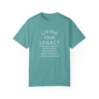 Living Your Legacy in White Unisex Tee