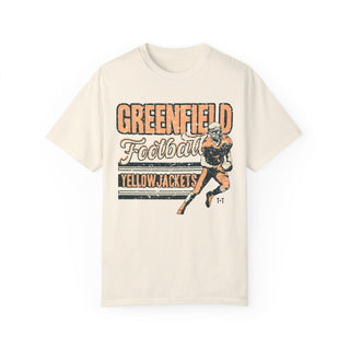 Greenfield Jackets Football Ivory Tee-T-Shirt-Printify-Ivory-S-Tucked &amp; Threaded