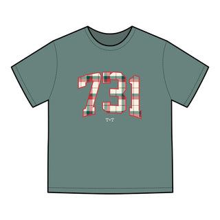 731 Christmas Plaid Adult Tee-T-Shirt-Tucked &amp; Threaded