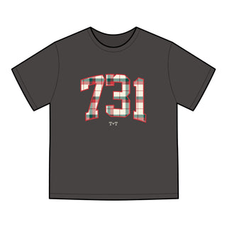 731 Christmas Plaid Adult Tee-T-Shirt-Tucked &amp; Threaded