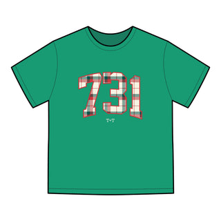 731 Christmas Plaid Adult Tee-T-Shirt-Tucked &amp; Threaded