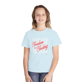 Freedom is a Feeling Chambray Youth Tee - Tucked & Threaded
