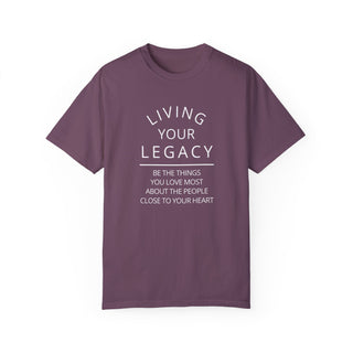 Living Your Legacy in White Unisex Tee