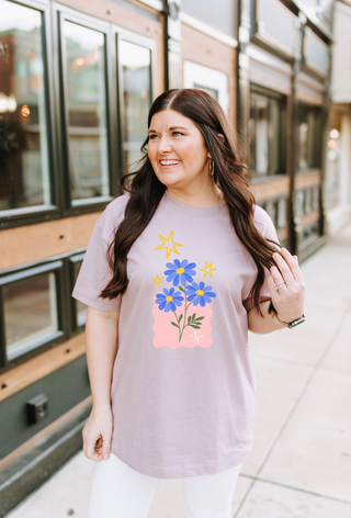 Daydream Floral Ivory or Orchid Unisex Tee