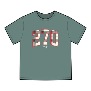 270 Christmas Plaid Adult Tee - Tucked & Threaded