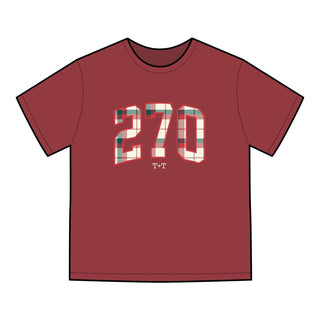 270 Christmas Plaid Adult Tee - Tucked & Threaded