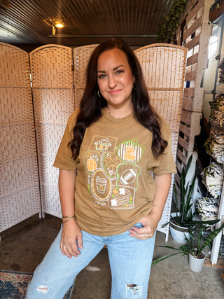 Fall Faves Collage Camel Vintage Tee