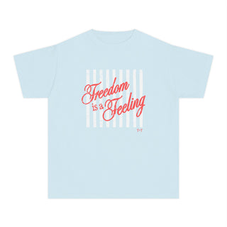 Freedom is a Feeling Chambray Youth Tee - Tucked & Threaded