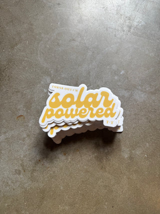 Solar Powered Sticker