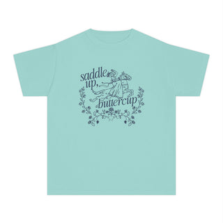 Saddle Up Buttercup Youth Tee - Tucked & Threaded