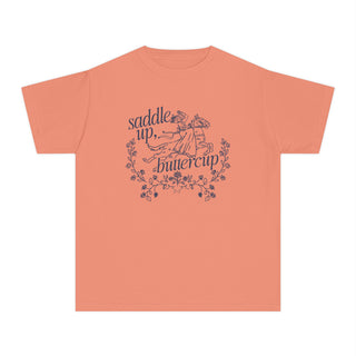 Saddle Up Buttercup Youth Tee - Tucked & Threaded