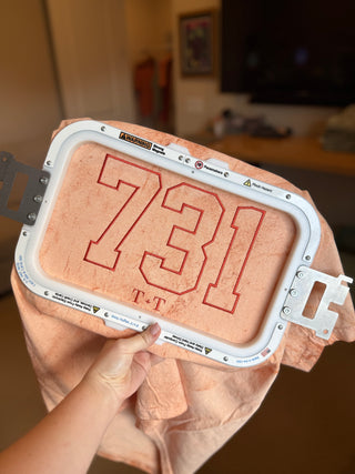 731 Area Code Colorblast Orange Unisex Tee