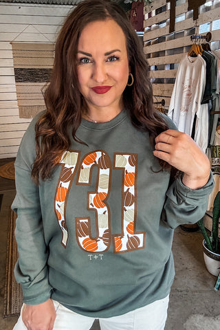 731 Pumpkin Olive Sweatshirt