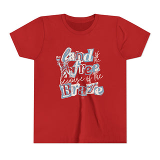 Land of the Free Red Youth Tee