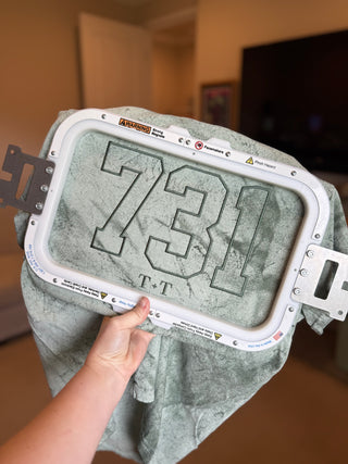 731 Area Code Colorblast Green Unisex Tee