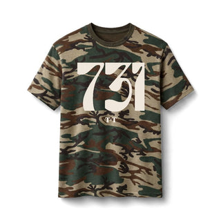 731 Area Code Military Camo Tee | Women's Graphic T-Shirt - Tucked & Threaded