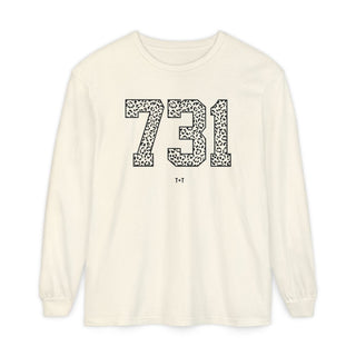 731 Area Code Vintage Wash Long-Sleeve Tee | West TN Graphic Shirt - Tucked & Threaded
