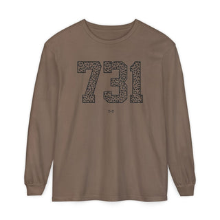 731 Area Code Vintage Wash Long-Sleeve Tee | West TN Graphic Shirt - Tucked & Threaded