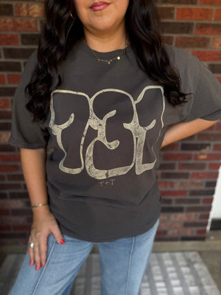 731 Bubble Charcoal Unisex Tee - Tucked & Threaded