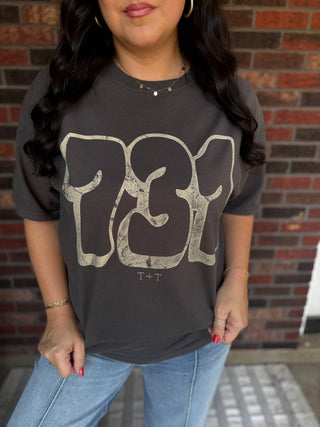731 Bubble Charcoal Unisex Tee - Tucked & Threaded