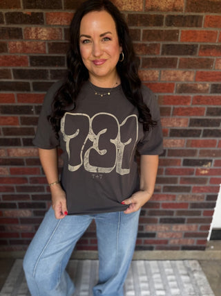 731 Bubble Charcoal Unisex Tee - Tucked & Threaded