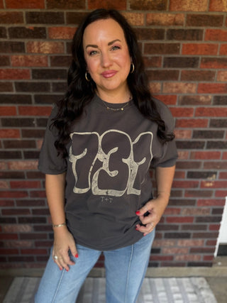 731 Bubble Charcoal Unisex Tee - Tucked & Threaded