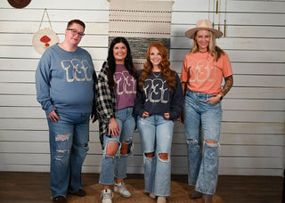 731 Bubble Denim Sweatshirt - Tucked & Threaded