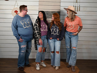 731 Bubble Denim Sweatshirt - Tucked & Threaded