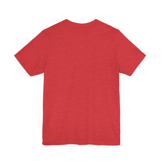 731 Christmas Plaid Adult Heather Red Tee - Tucked & Threaded