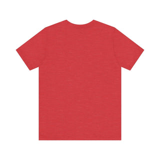 731 Christmas Plaid Adult Heather Red Tee - Tucked & Threaded