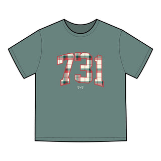 731 Christmas Plaid Adult Tee - Tucked & Threaded