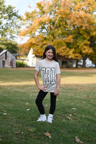 731 Daisy Neutral Youth Tee - Tucked & Threaded