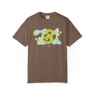731 Groovy Days in Blue Comfort Colors Tee - Tucked & Threaded