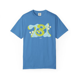 731 Groovy Days in Blue Comfort Colors Tee - Tucked & Threaded