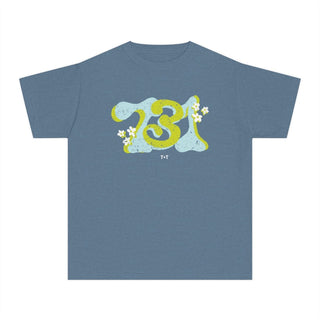 731 Groovy Days in Blue Youth Tee - Tucked & Threaded