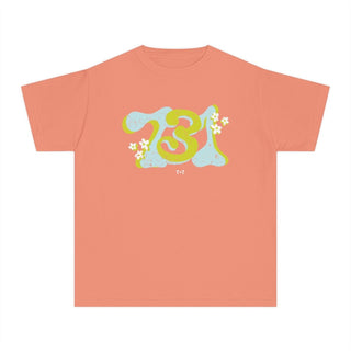 731 Groovy Days in Blue Youth Tee - Tucked & Threaded