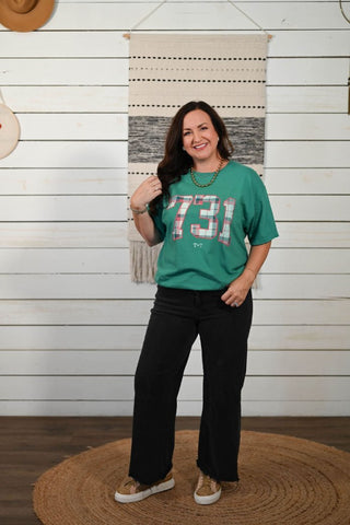 731 Plaid ComfortWash Adult Tee - Tucked & Threaded