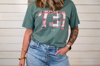 731 Plaid ComfortWash Adult Tee - Tucked & Threaded