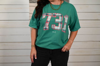 731 Plaid ComfortWash Adult Tee - Tucked & Threaded