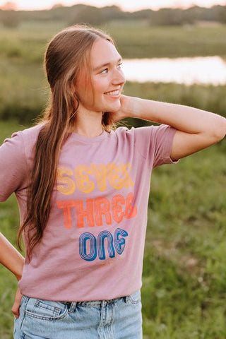 731 Retro Lilac Tee - Tucked & Threaded