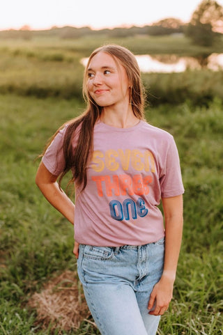 731 Retro Lilac Tee - Tucked & Threaded