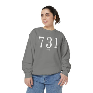 731 Throwback Comfort Colors Sweatshirt - Tucked & Threaded