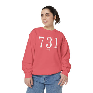 731 Throwback Comfort Colors Sweatshirt - Tucked & Threaded