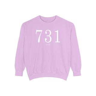 731 Throwback Comfort Colors Sweatshirt - Tucked & Threaded